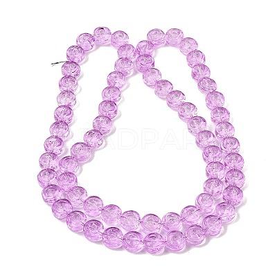 Baking Paint Transparent Glass Beads Strands GL-CBA2ED2-04H-1