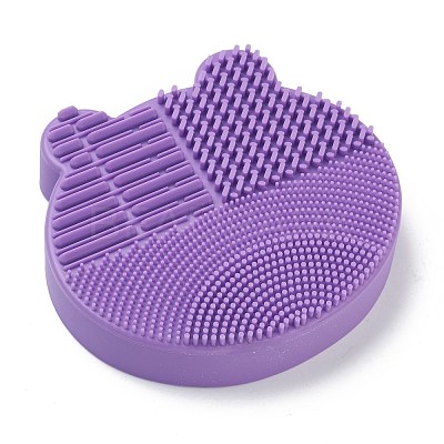 Silicone Makeup Cleaning Brush Scrubber Mat Portable Washing Tool MRMJ-H002-01A-1