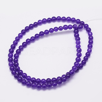 Natural Malaysia Jade Bead Strands X-G-A146-4mm-A01-1