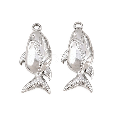 304 Stainless Steel Pendants STAS-L317-40P-1