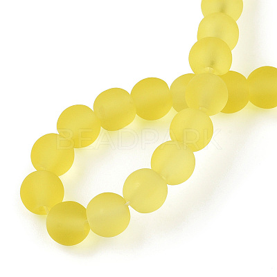 Transparent Glass Beads Strands GLAA-T032-T6mm-MD12-1