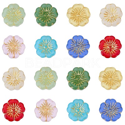 60Pcs Transparent Glass Beads GLAA-SC0003-06-1