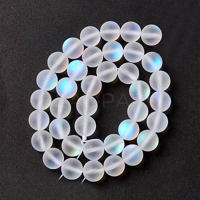 Synthetic Moonstone Beads Strands G-E573-01C-08-1