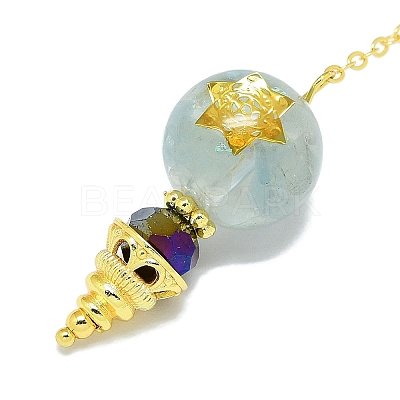 Round Resin Dowsing Pendulum Big Pendants G-C117-01G-02-1