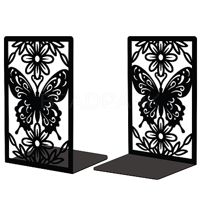 Non-Skid Iron Bookend Display Stands AJEW-WH0548-007-1
