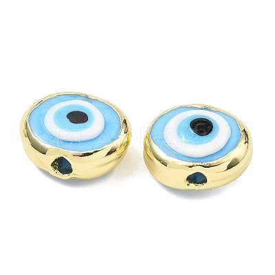 Handmade Evil Eye Lampwork Beads LAMP-D006-08G-08-1