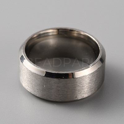 201 Stainless Steel Plain Band Ring for Women RJEW-WH0010-06A-MP-1