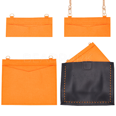 2Pcs 2 Styles Wool Felt Bag Organizer Inserts FIND-WR0007-26D-1