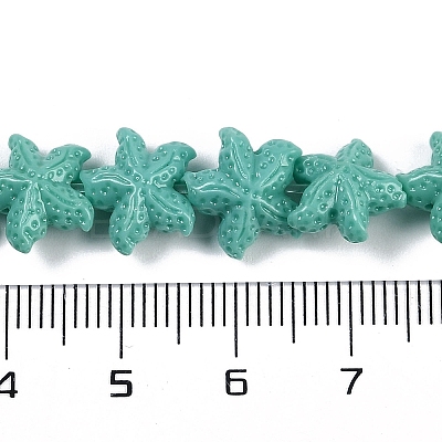 Synthetic Coral Dyed Carved Beads Strands X-CORA-K009-06A-05-1