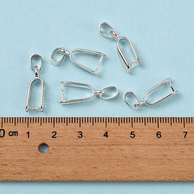 Brass Ice Pick Pinch Bails KK-K802-S-1