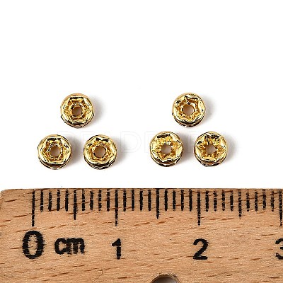 Brass Grade A Rhinestone Spacer Beads RSB034NF-05G-1