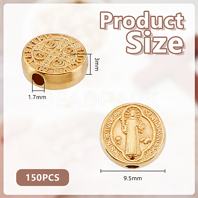 150Pcs Alloy Beads TIBEB-GA0001-05AG-1