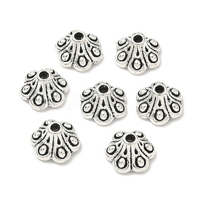 Tibetan Style Bell Filigree Bead Caps X-TIBE-A23845-AS-FF-1