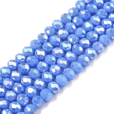 Electroplate Glass Beads Strands LS-EGLA-A044-P4mm-B17-1