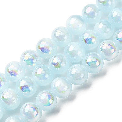 Plating Natural Selenite Beads Strands G-G120-A01-02-03-1