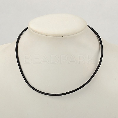 Cowhide Leather Necklace Making AJEW-JW00001-03-1