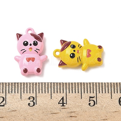 Baking Paint Alloy Pendants FIND-D002-02B-1
