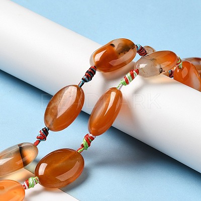 Natural Agate Beads Strands G-K334-02B-1