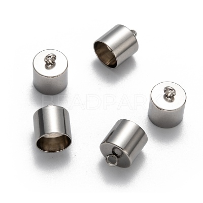 Tarnish Resistant 304 Stainless Steel Cord Ends STAS-K004-10mm-01-1
