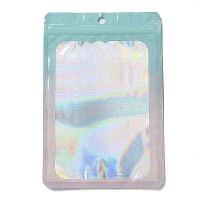 Rectangle Glitter Holographic PVC Resealable Packaging Bags ABAG-P011-01G-01-1