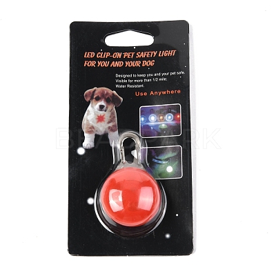 Plastic & Iron LED Collar Light AJEW-P080-08-1