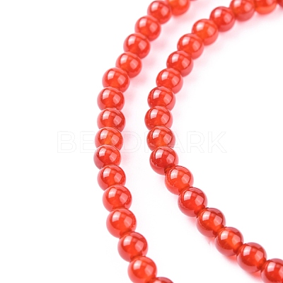 Natural Carnelian Beads Strands X-G-C076-4mm-2A-1