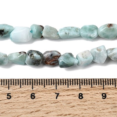 Natural Larimar Beads Strands G-P601-A20-02-1