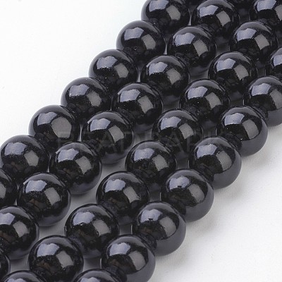 Natural Mashan Jade Round Beads Strands X-G-D263-10mm-XS32-1
