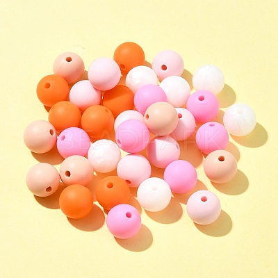 35Pcs Food Grade Eco-Friendly Silicone Focal Beads SIL-FS0001-22B-1