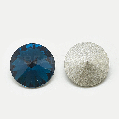 Pointed Back Glass Rhinestone Cabochons RGLA-T086-10mm-14-1