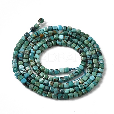 Natural HuBei Turquoise Beads Strands G-C009-B12-B-1