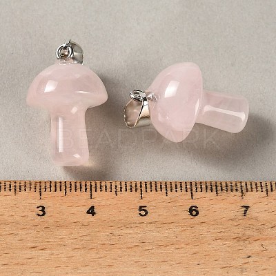Natural Rose Quartz Pendants GG-CBAA0EE-05P-26-1