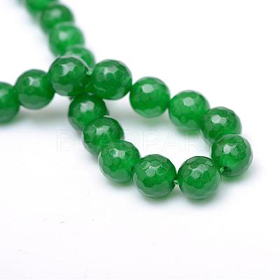 Natural White Jade Bead Strands G-R346-8mm-01-1