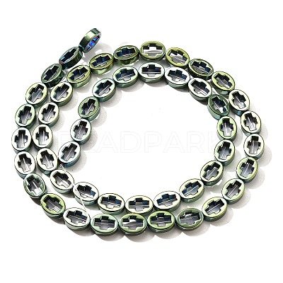 Electroplated Synthetic Non-magnetic Hematite Beads Strands G-L613-Z01-01H-1