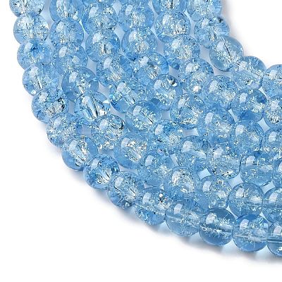 Crackle Glass Beads Strands GLAA-XCP0002-03A-1