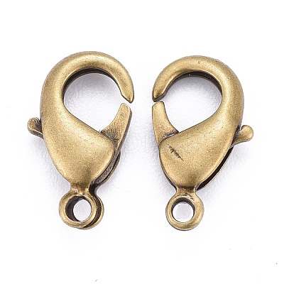 Brass Lobster Claw Clasps KK-902-AB-NF-1