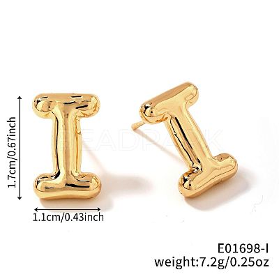 Brass Stud Earrings LS-UV9543-9-1