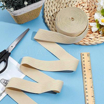 5 Yards Polyester Non-slip Elastic Bands SRIB-GF0001-62A-1
