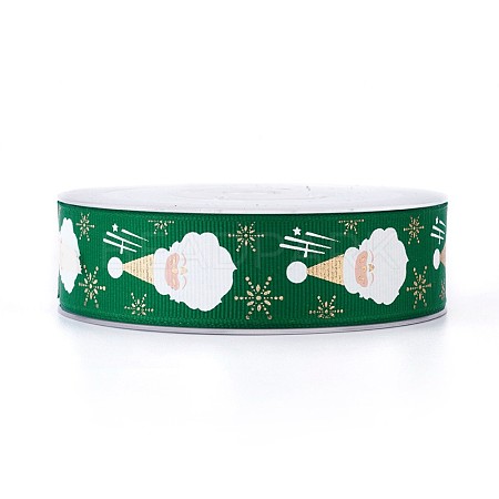 Polyester Grosgrain Ribbon for Christmas SRIB-P013-B02-1