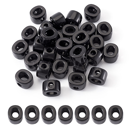Acrylic European Beads OACR-TAC0013-14O-1