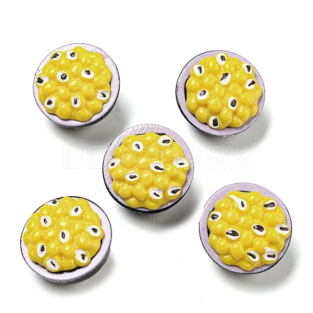 Fruit Opaque Resin Decoden Cabochons RESI-H156-01-06-1