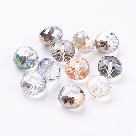 Electorplated Glass Beads EGLA-E005-M-1