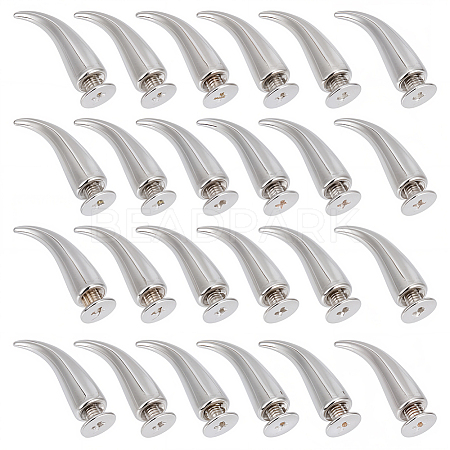 30Pcs Alloy Spikes Screwback Studs FIND-GF0009-56P-1