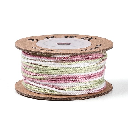 30M Segment Dyed Macrame Cotton Cord OCOR-T018-01R-1