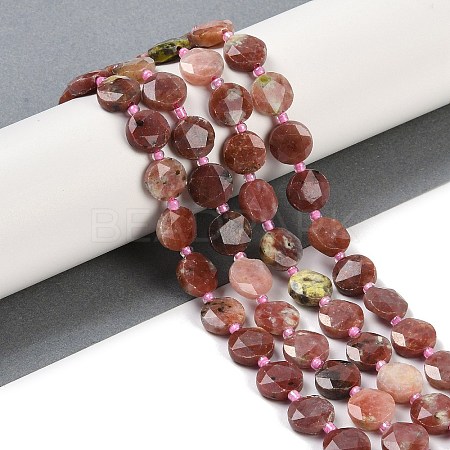 Natural Plum Blossom Jasper Beads Strands G-C116-A16-01-1