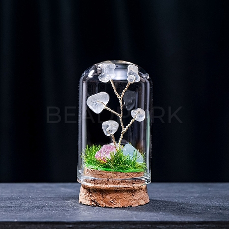 Natural Quartz Crystal Display Decorations G-PW0004-25A-1