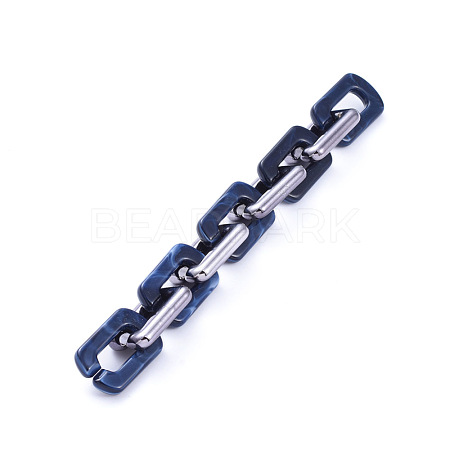 Handmade Acrylic Cable Chains AJEW-JB00673-02-1