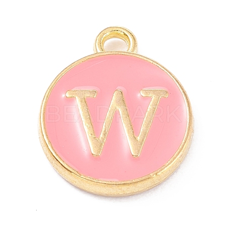 Golden Plated Alloy Enamel Charms X-ENAM-Q437-14W-1