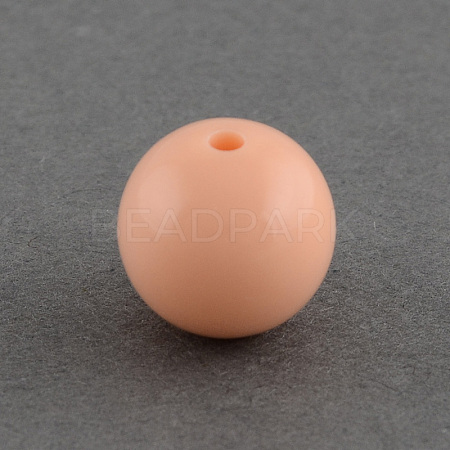 Solid Chunky Bubblegum Acrylic Ball Beads X-SACR-R835-14mm-07-1