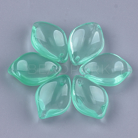Transparent Spray Painted Glass Pendants GLAA-S183-13B-1
